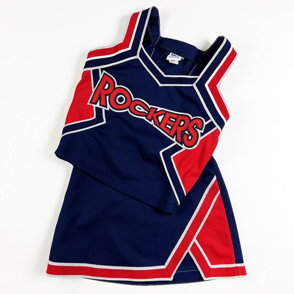 Cheerleading uniform Rockers blue red white womens Size XXS/XS see measurements - Picture 3 of 8